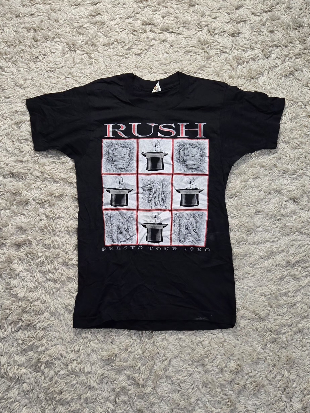 VTG 90s Rush Presto Tour  Graphic T Shirt S